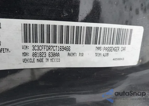 2012 Fiat 500C Pop z USA, uszkodzony, nr VIN 3C3CFFDR7CT169466